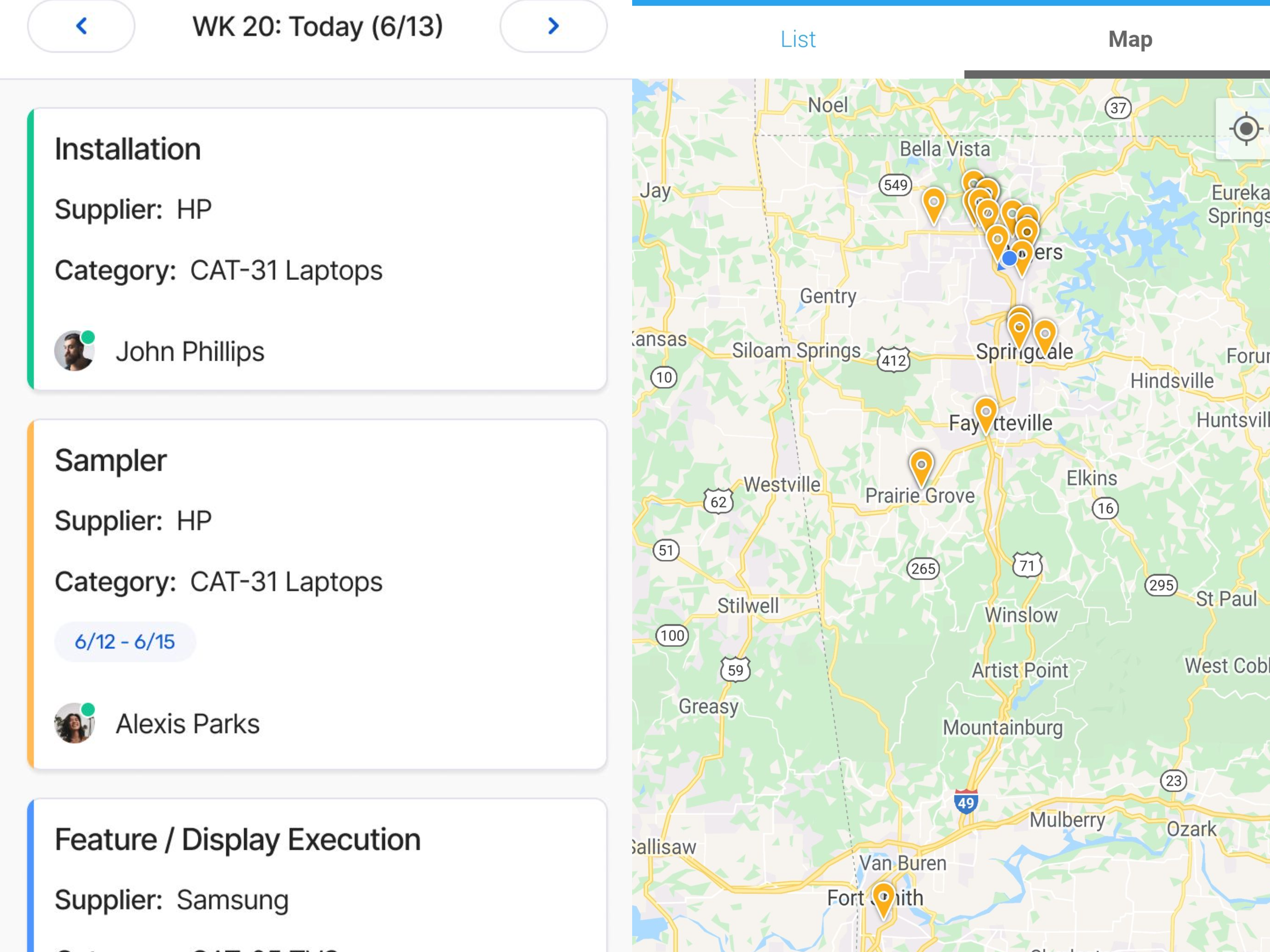 Scheduling for labor coverage to correctly enable for retail execution potential