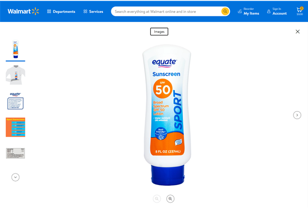 Equate sunscreen