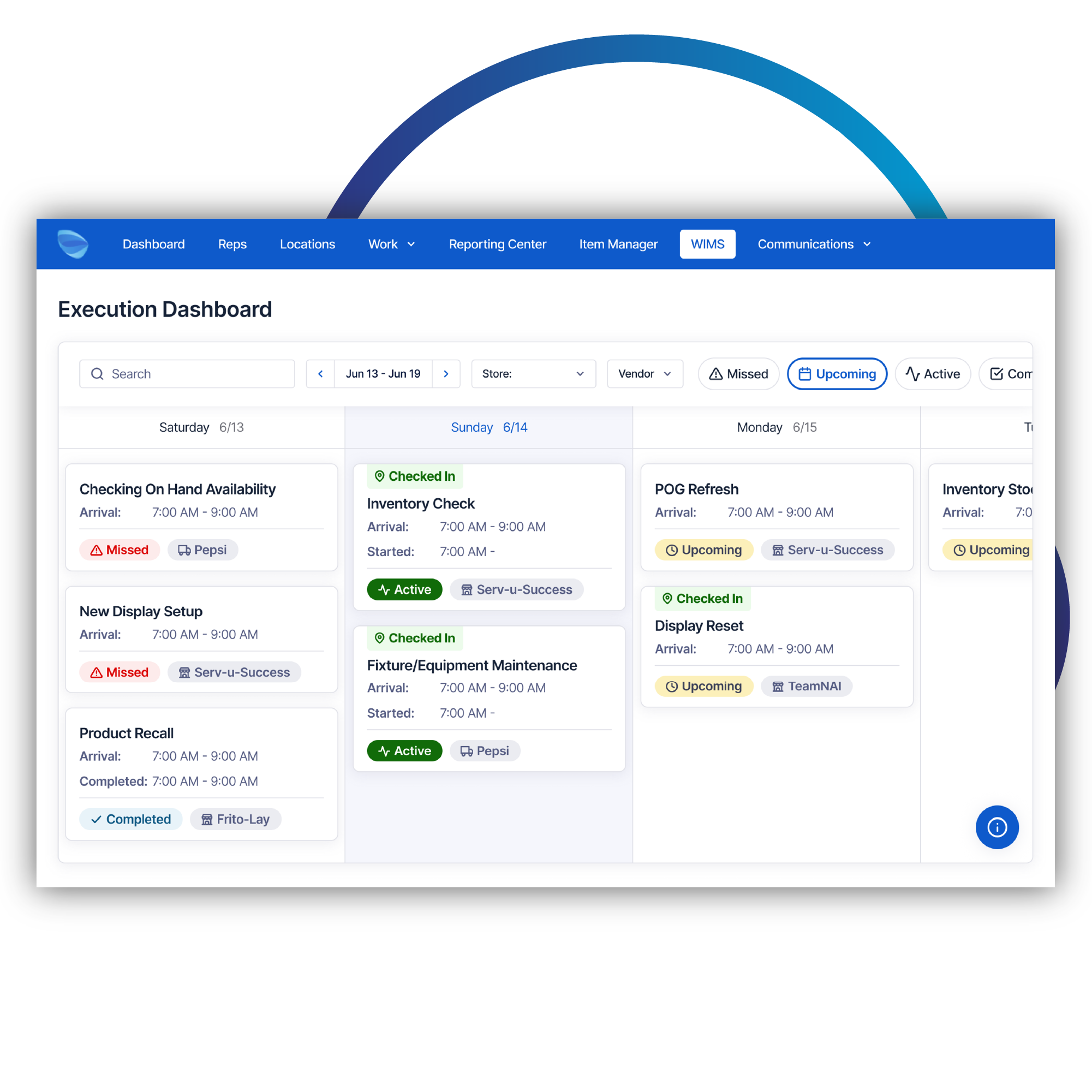 vendor collaboration - execution dashboard